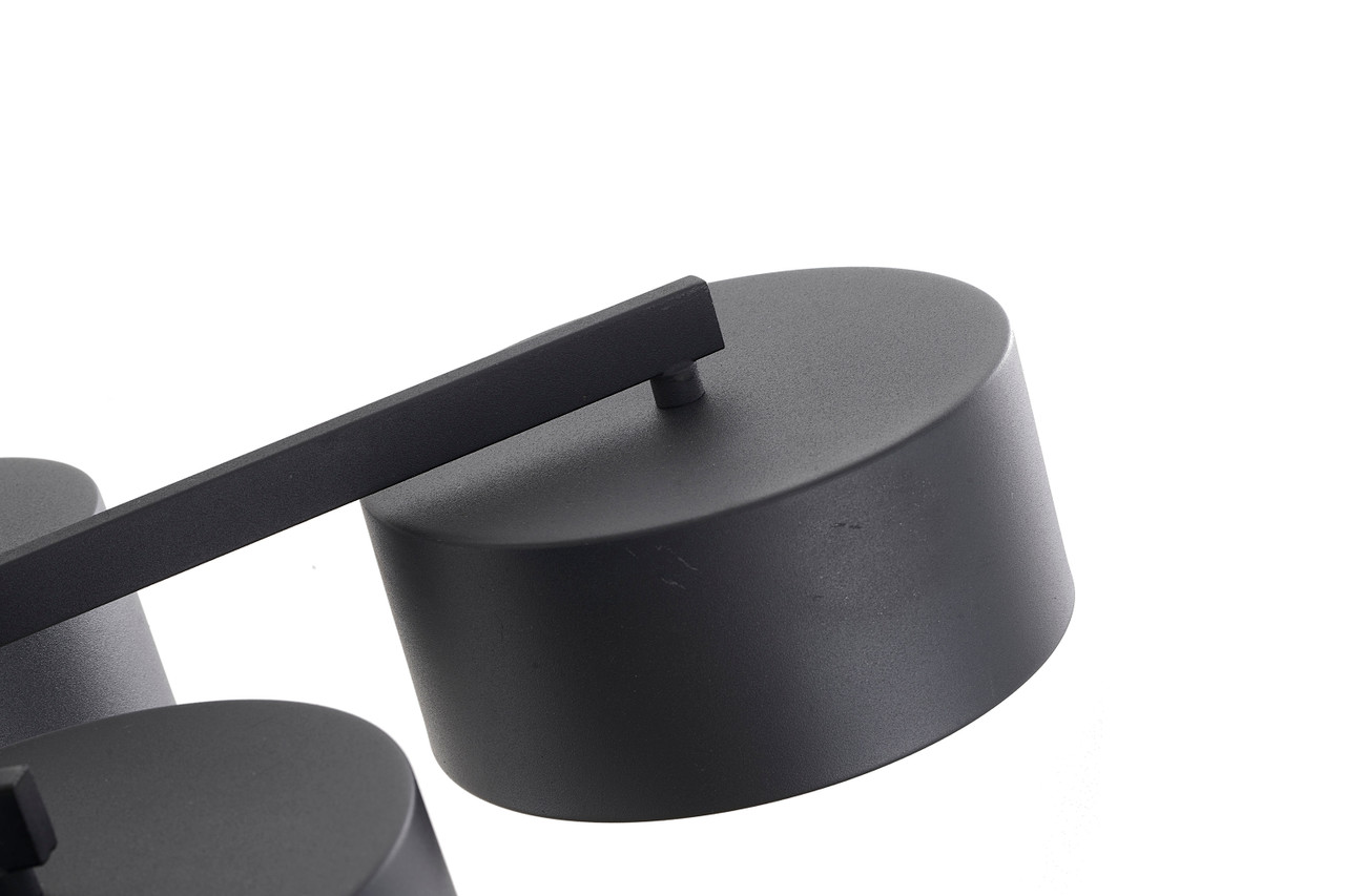 BETHEL INTERNATIONAL BE12C38B 10-Light LED Chandelier, Black