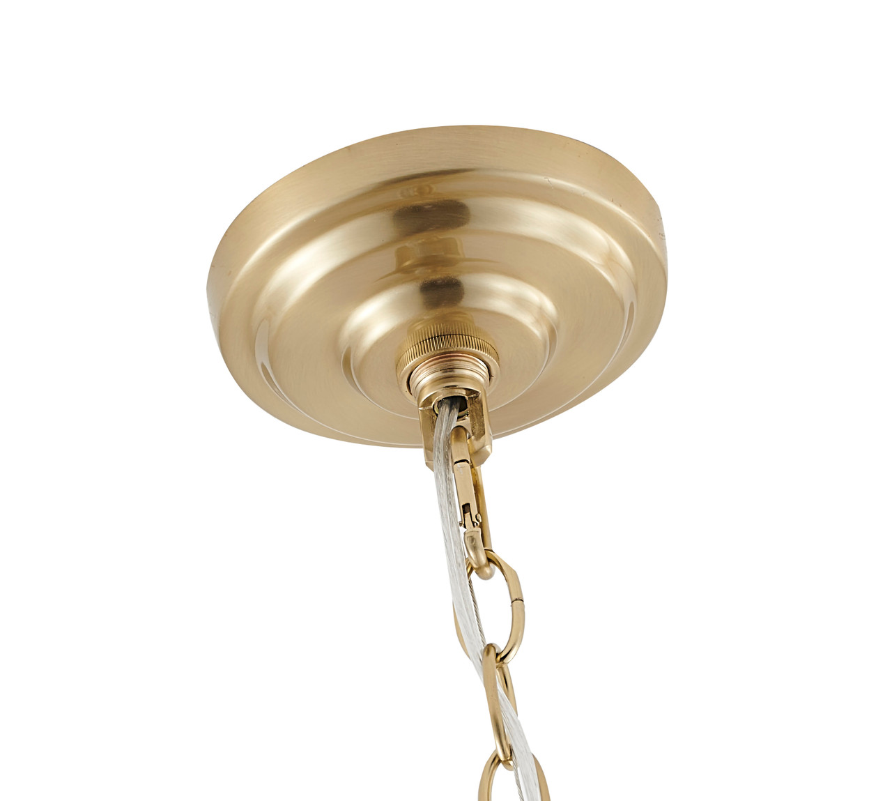 BETHEL INTERNATIONAL BET61X 6-Light Chandelier, Antique Brass