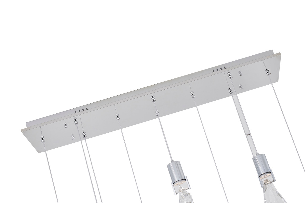 BETHEL INTERNATIONAL MAT09C40CH 10-Light Chandelier , Chrome BETHEL INTERNATIONAL MAT09C40CH 10-Light Chandelier , Chrome