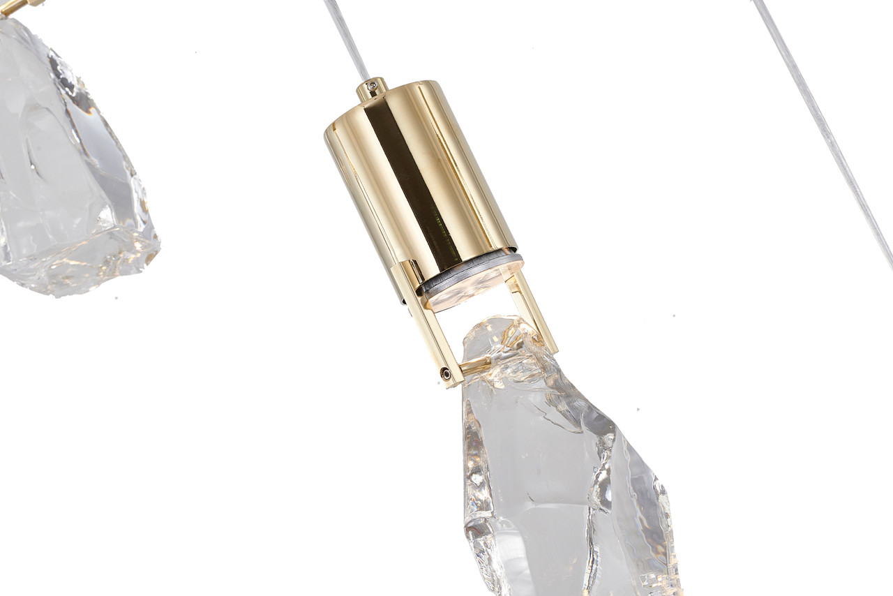 BETHEL INTERNATIONAL MAT09C40G 10-Light Chandelier , Brushed Gold