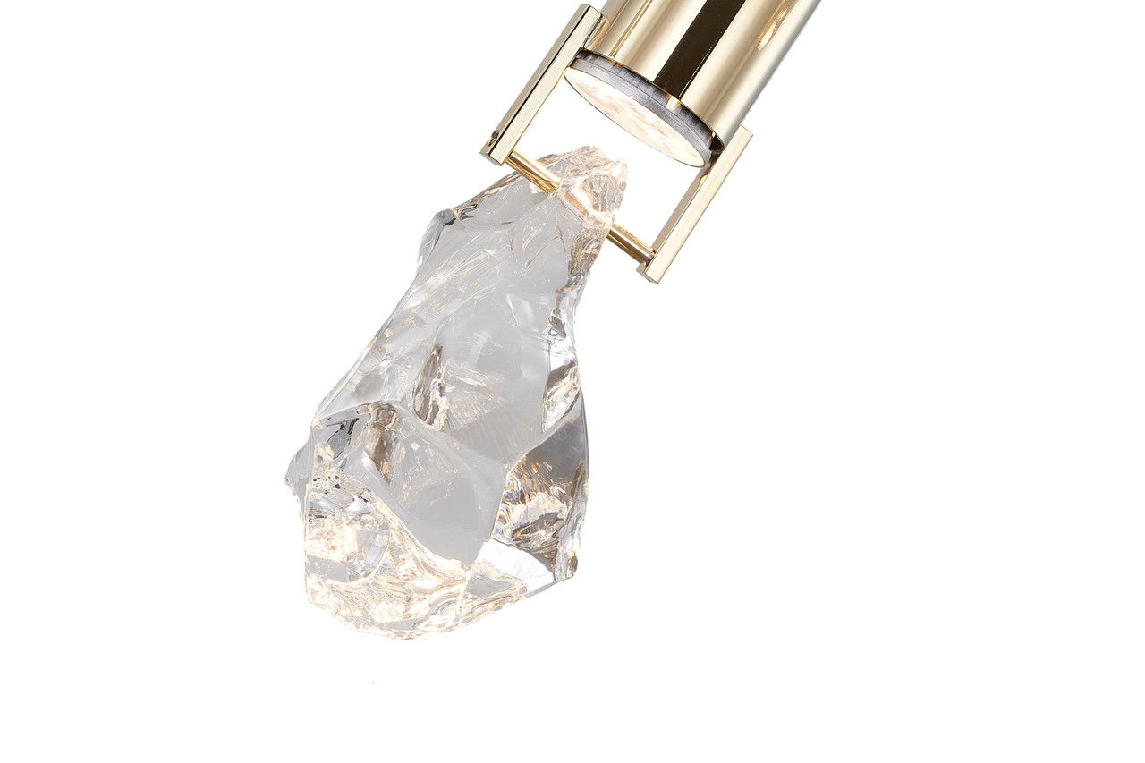 BETHEL INTERNATIONAL MAT09C40G 10-Light Chandelier , Brushed Gold