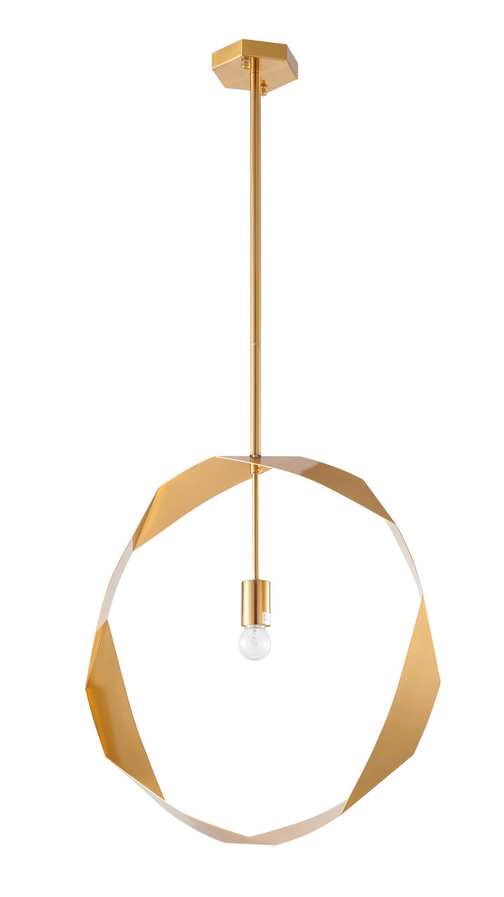 BETHEL INTERNATIONAL LA40C20BR 1-Light Pendant, Antique Brass