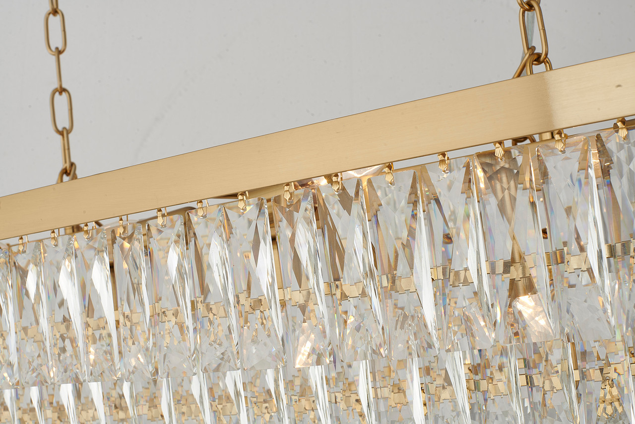 BETHEL INTERNATIONAL OC47C48G 17-Light Chandelier , Gold
