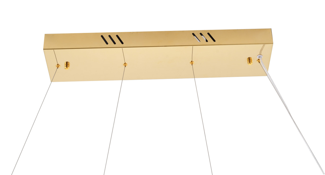 BETHEL INTERNATIONAL BE34C45G 96-Light LED Chandelier, Gold