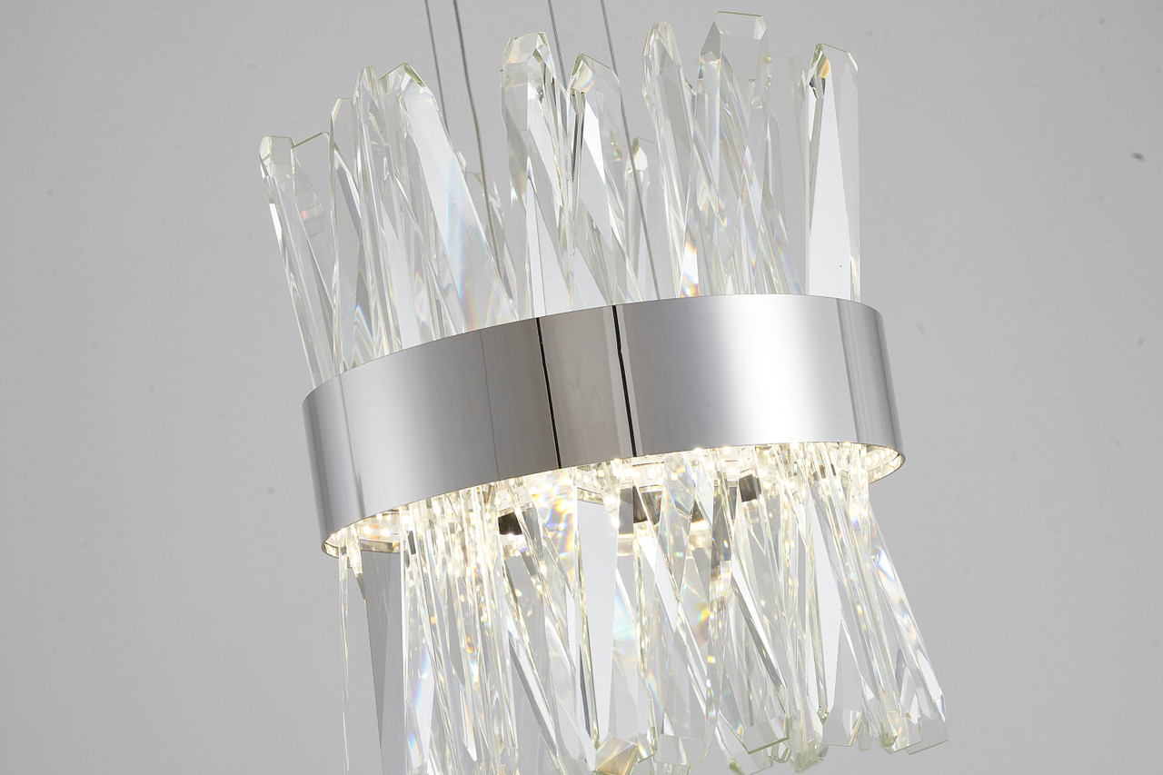 BETHEL INTERNATIONAL LX61P10CH 1-Light LED Pendant, Chrome