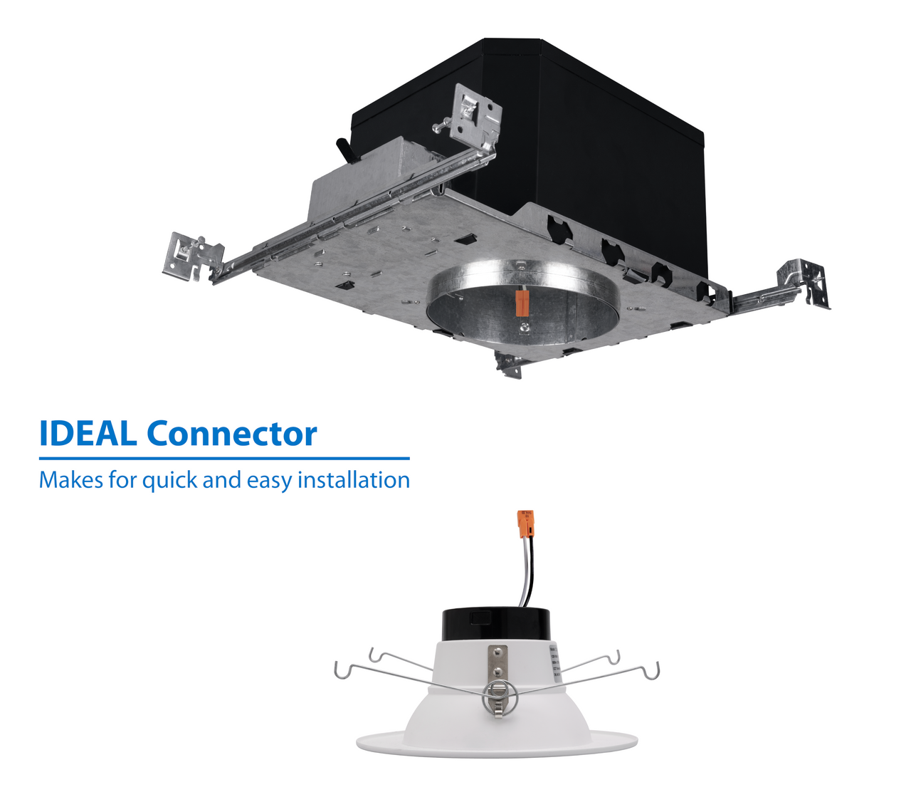 NICOR EFH6-LED 6 in. Fire Rated New Construction Recessed Housing with IDEAL Quick Connect