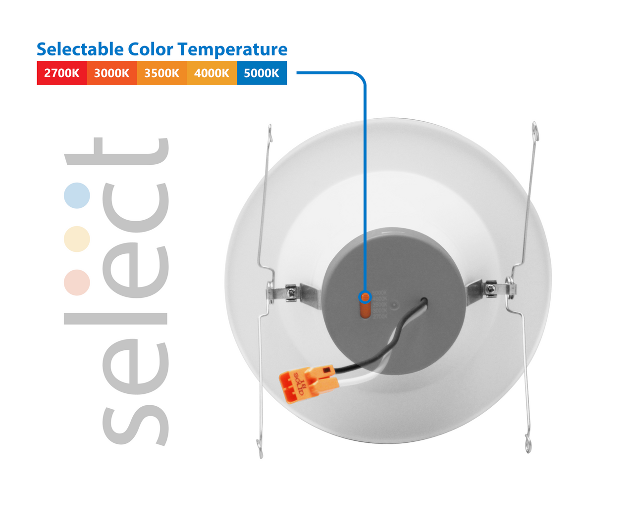 NICOR DLR56609120SNK DLR56(v6) 5/6-inch Nickel 900 Lumen Selectable Recessed LED Downlight