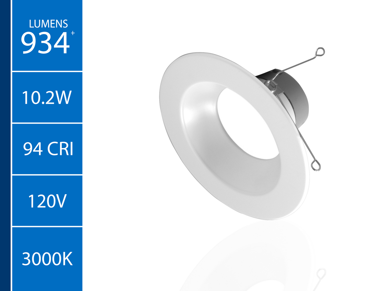 NICOR DLR566091203KWH DLR56(v6) 5/6-inch White 900 Lumen 3000K Recessed LED Downlight