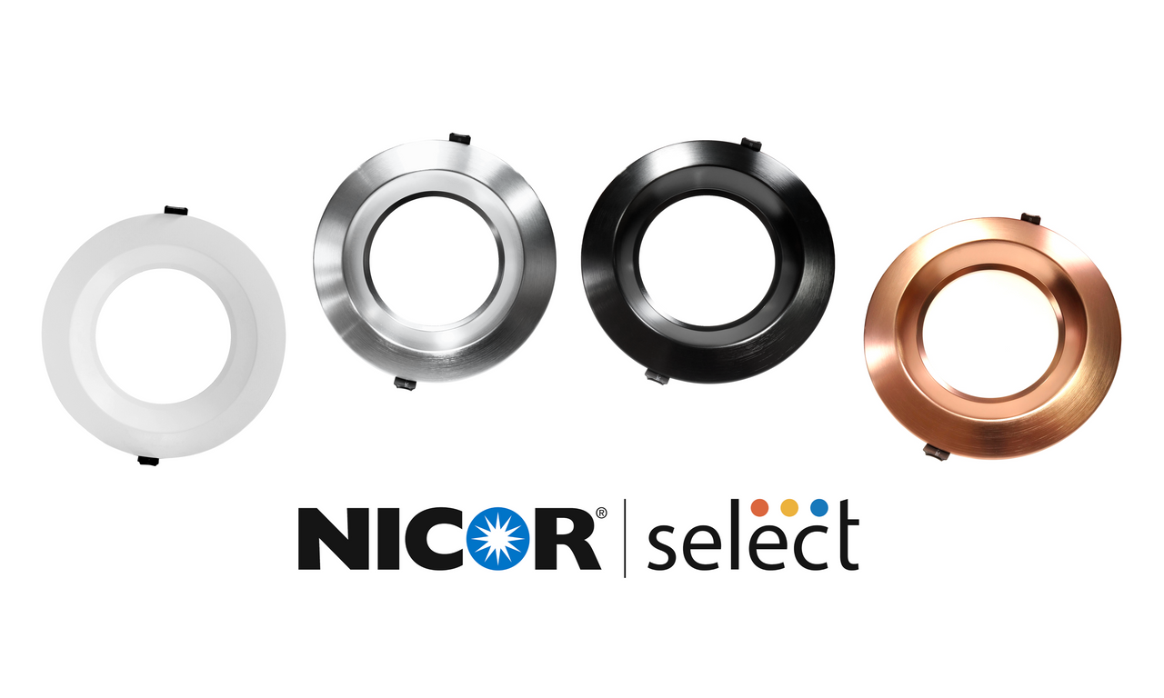 NICOR CLR82HWRVS9NK CLR-Select 8-inch Nickel H/O Commercial Canless LED Downlight Kit