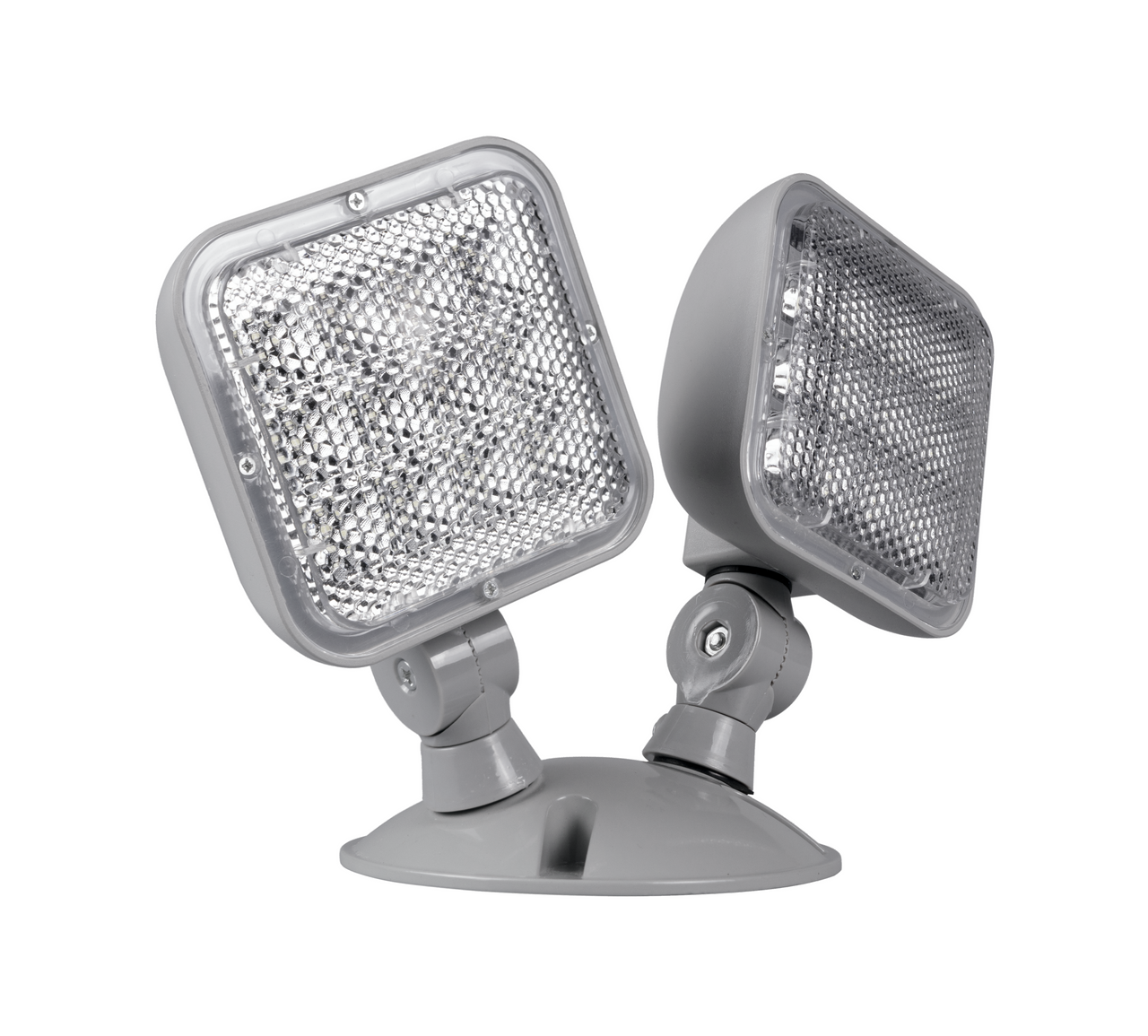 NICOR ERHWP2GR ERH Series Weather Resistant Emergency LED Remote Light Fixture, Double Head