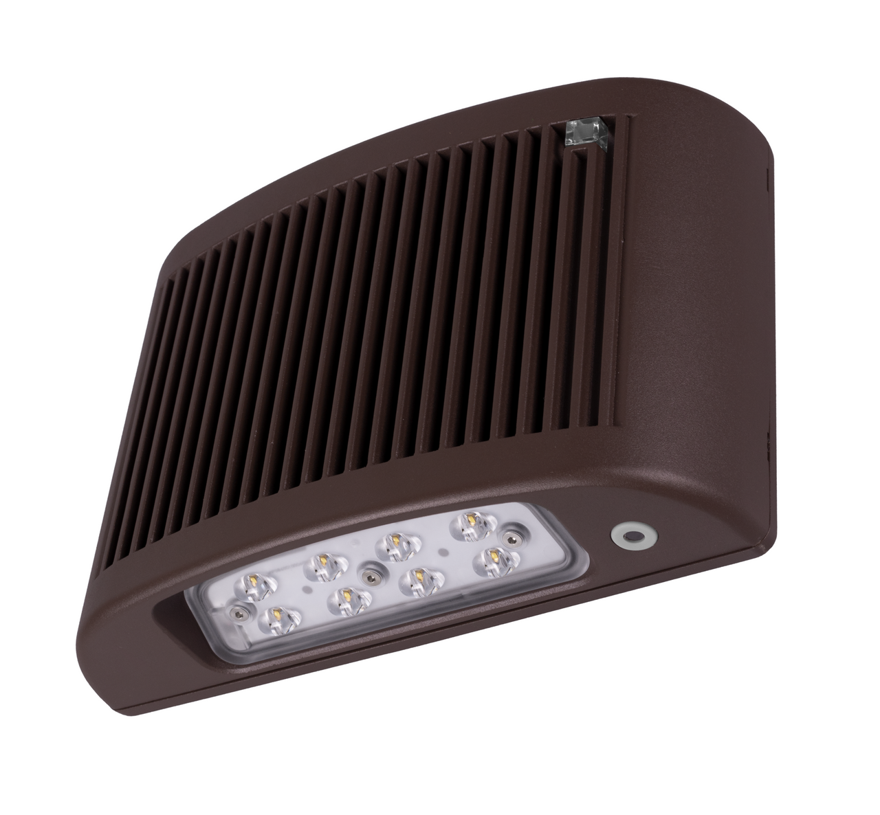 NICOR EOF1MV5KBZP EOF Series Bronze Outdoor LED Full Cutoff Emergency Wall Pack with Photocell, 5000K