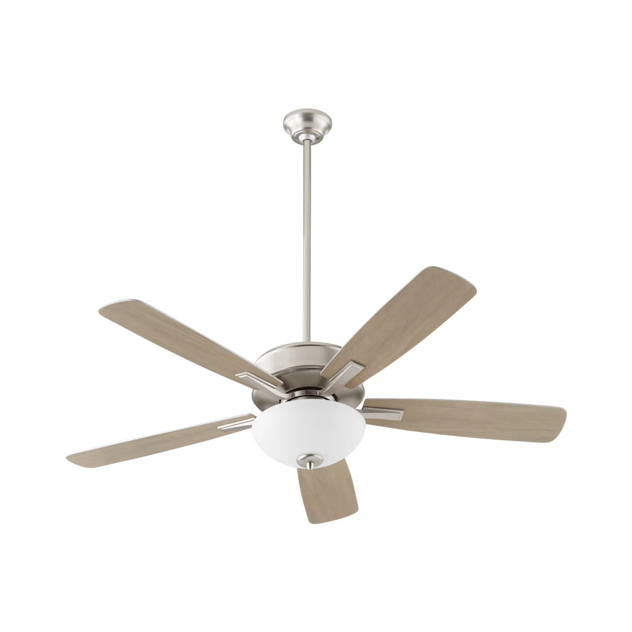 Quorum 4525-265 2-Light Ceiling Fan,Satin Nickel