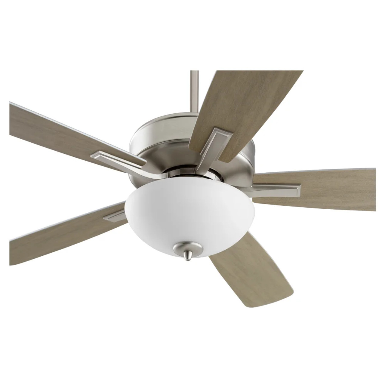 Quorum 4525-265 2-Light Ceiling Fan,Satin Nickel