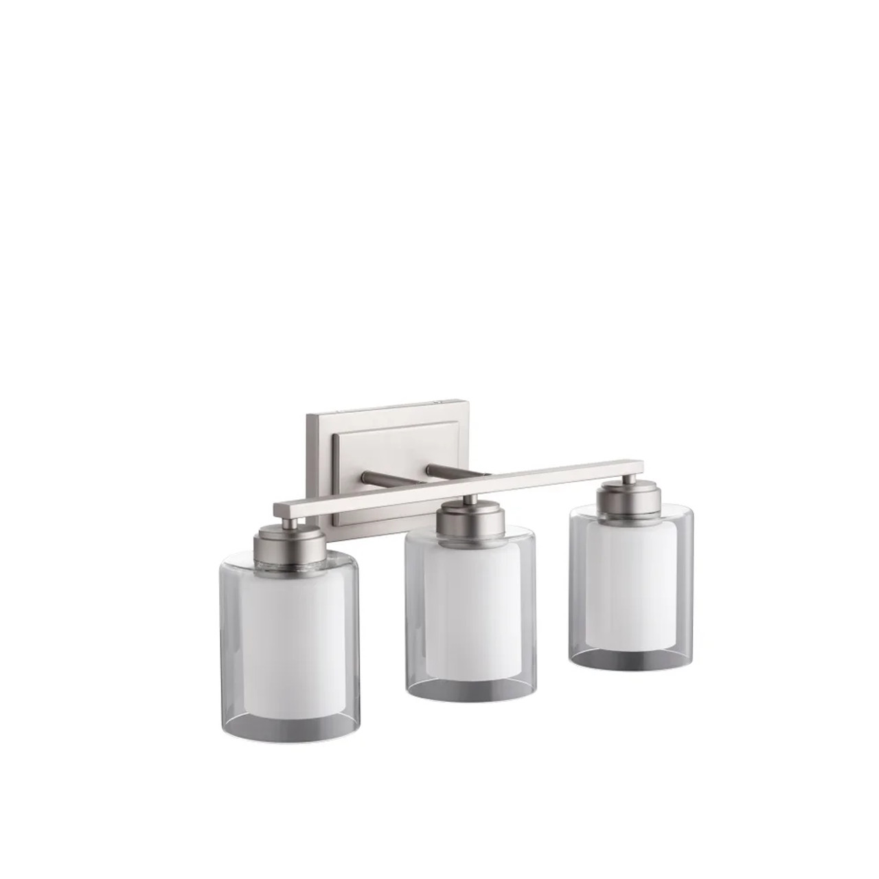 Quorum 582-3-65 3-Light Vanity Light,Satin Nickel