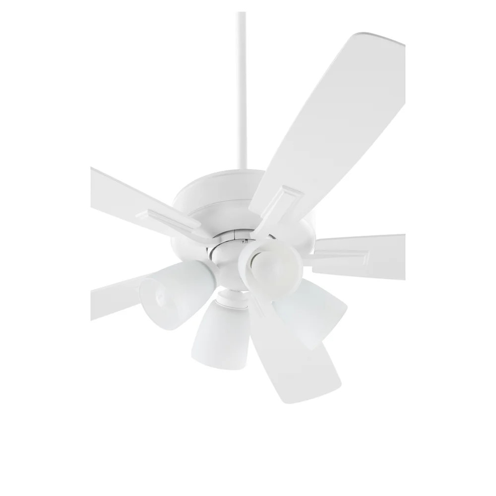 Quorum 4525-408 4-Light Ceiling Fan,Studio White