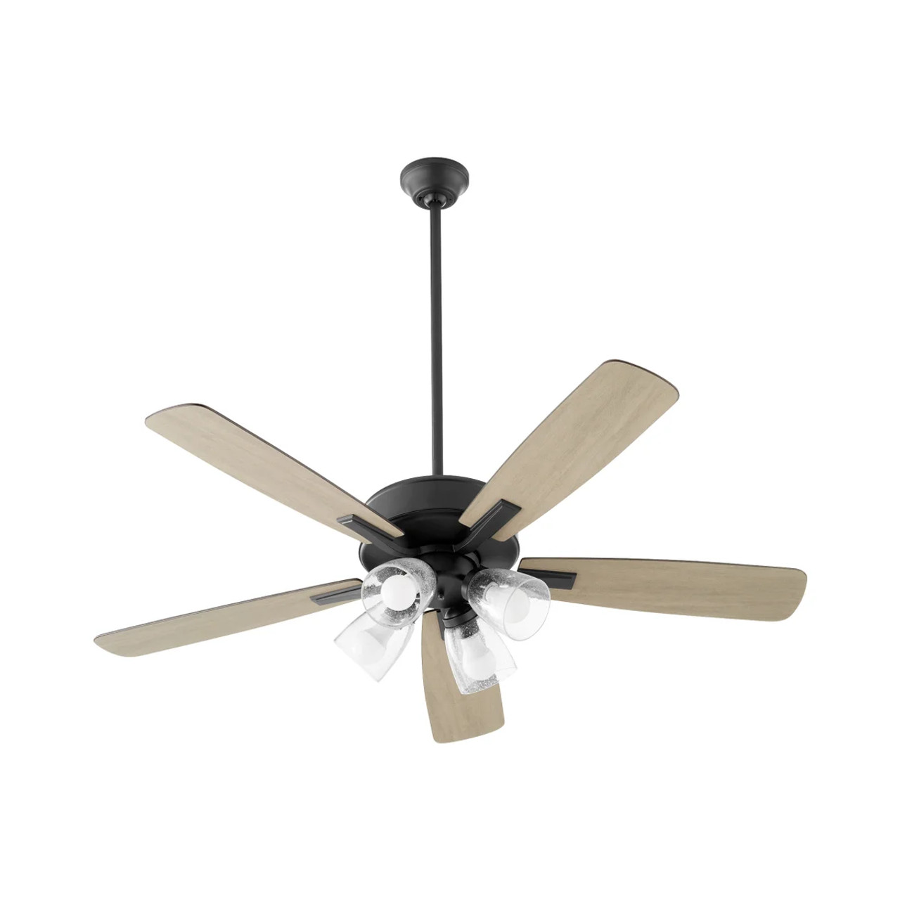 Quorum 4525-2459 4-Light Ceiling Fan,Matte Black