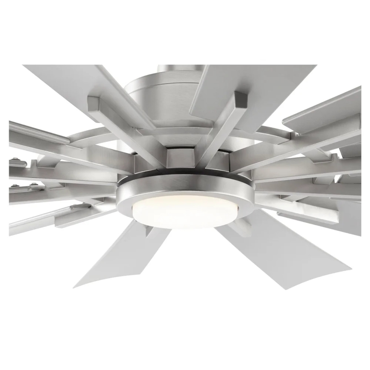 Quorum 47212-65 Cirque 1-Light Patio Fan,Satin Nickel