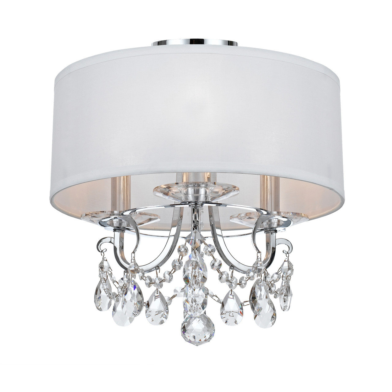 Crystorama 6623-CH-CL-MWP_CEILING Othello Polished Chrome 3 Light Ceiling