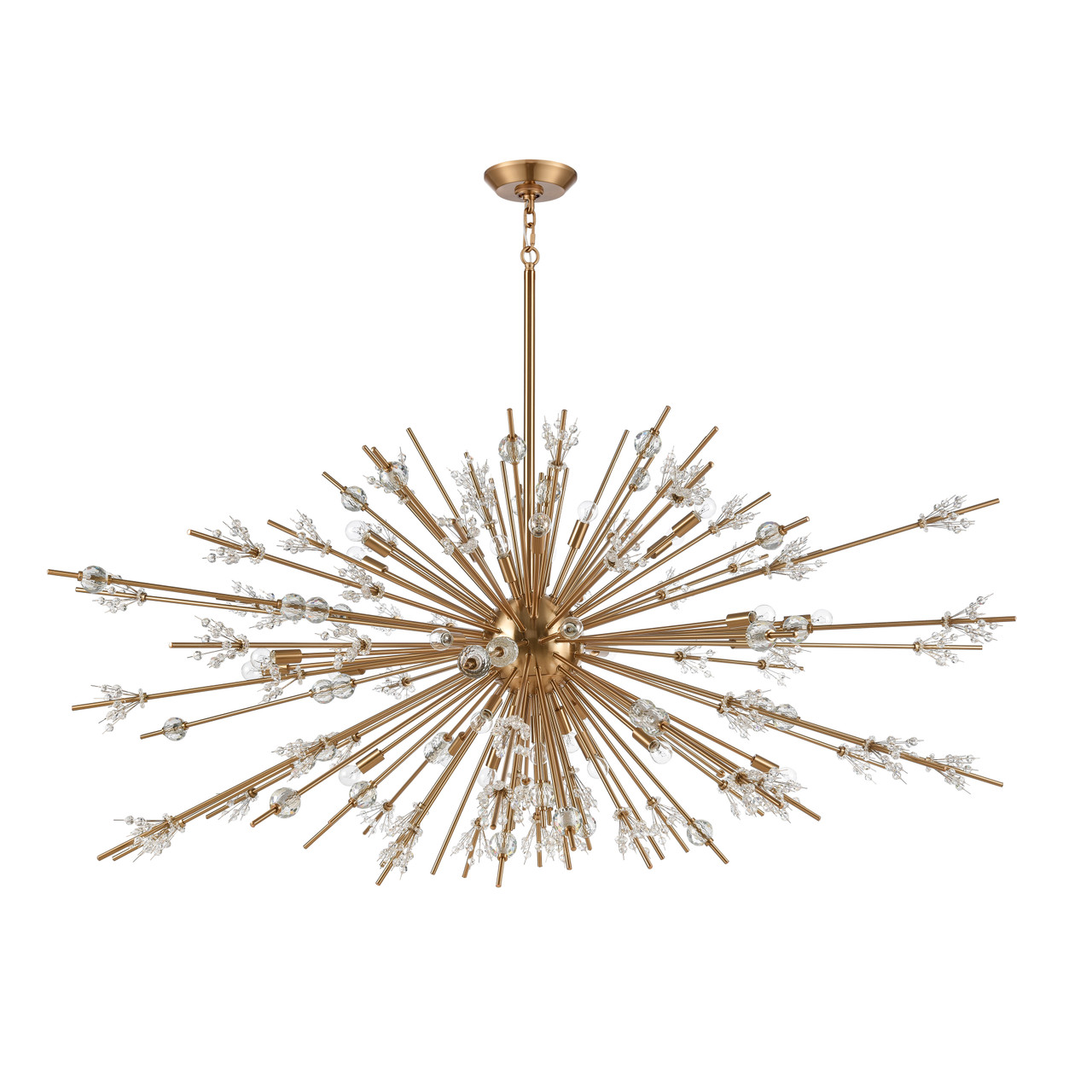 ELK HOME 12769/31 Starburst 72'' Wide 31-Light Chandelier - Satin Brass