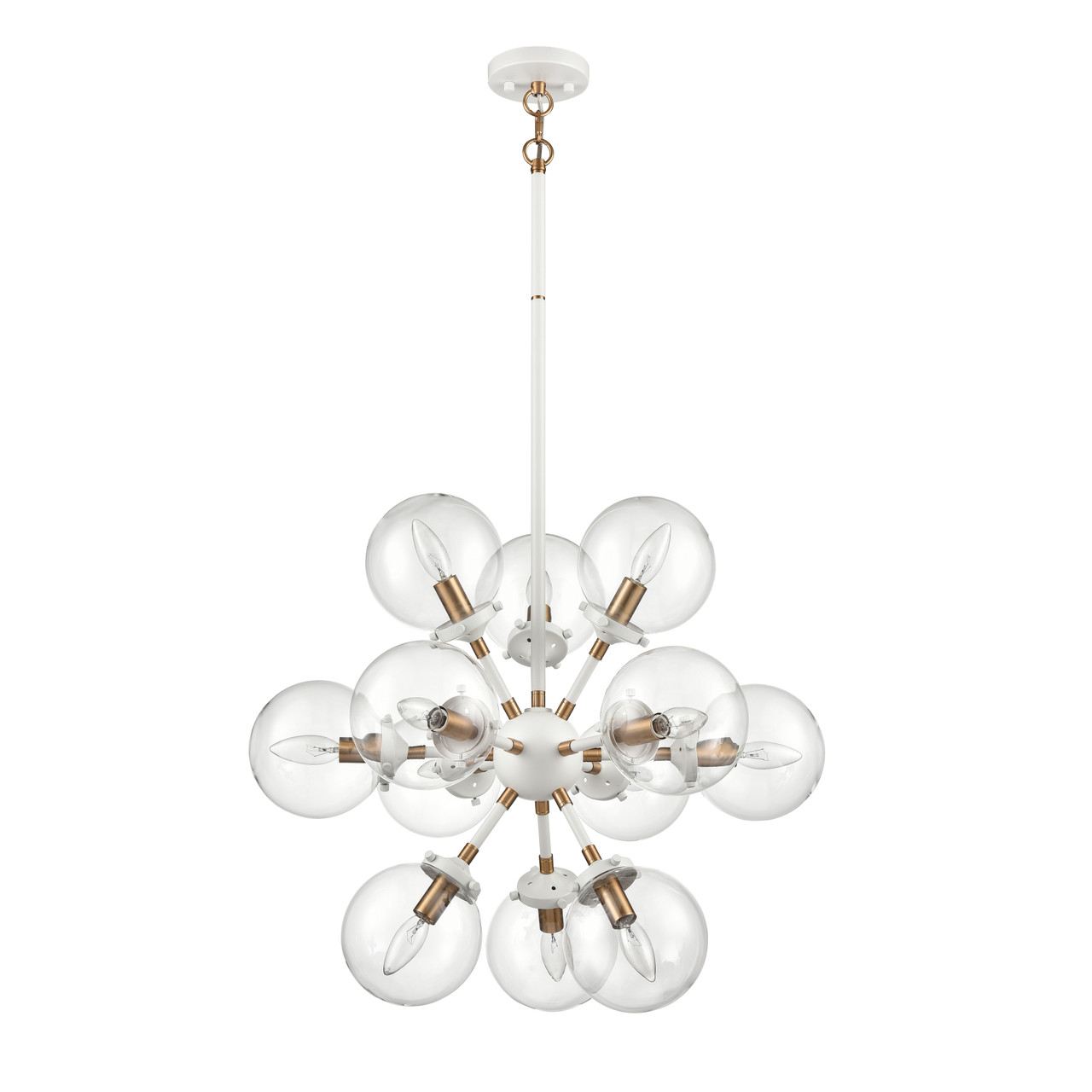 ELK HOME 24440/12 Boudreaux 25'' Wide 12-Light Chandelier - Matte White