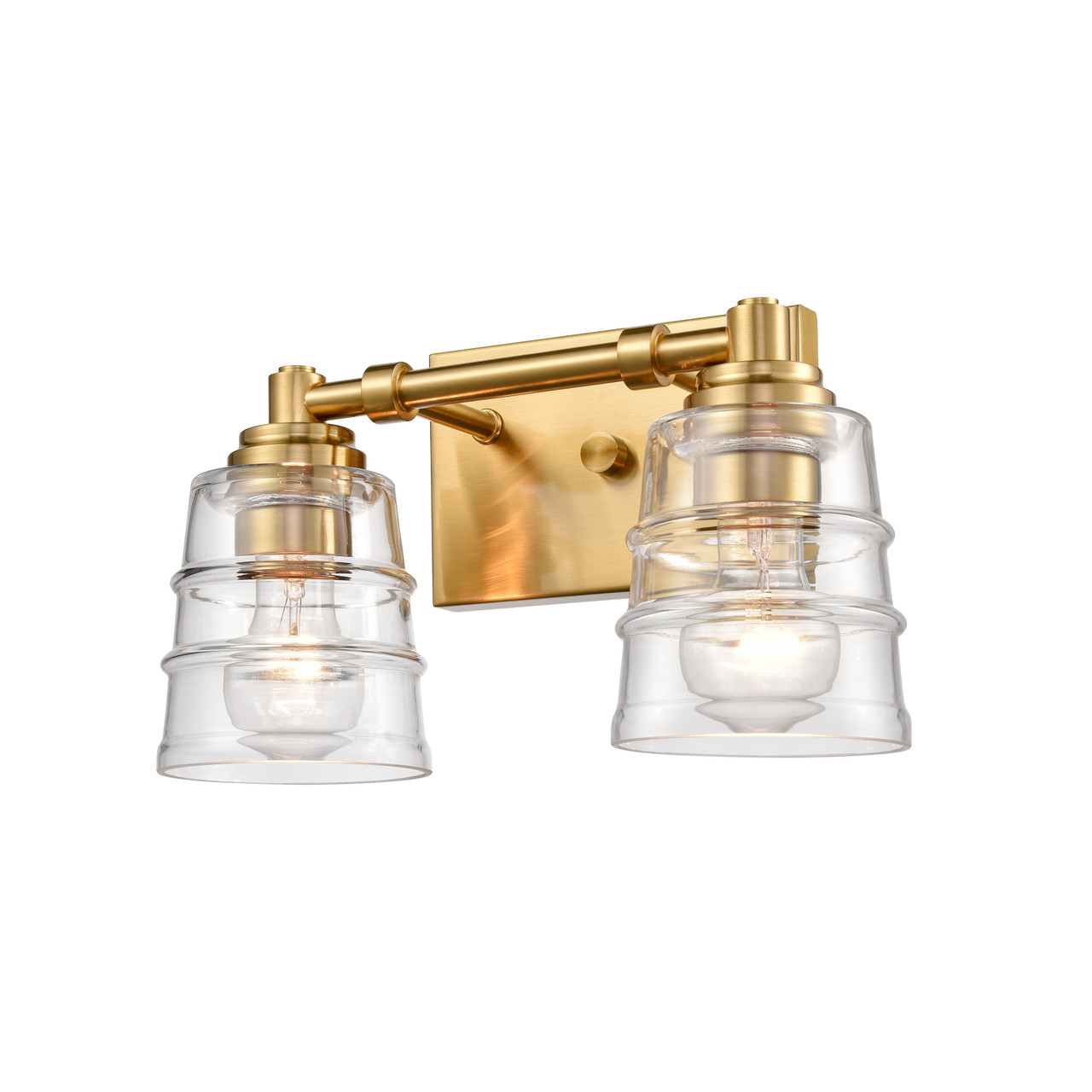 ELK HOME 67971/2 Pulsate 13'' Wide 2-Light Vanity Light - Satin Brass