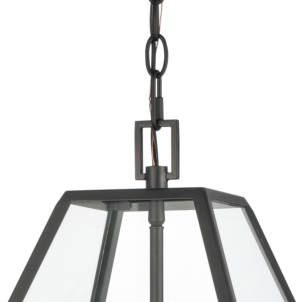 ELK HOME 68205/3 Tangent 16'' Wide 3-Light Pendant - Matte black