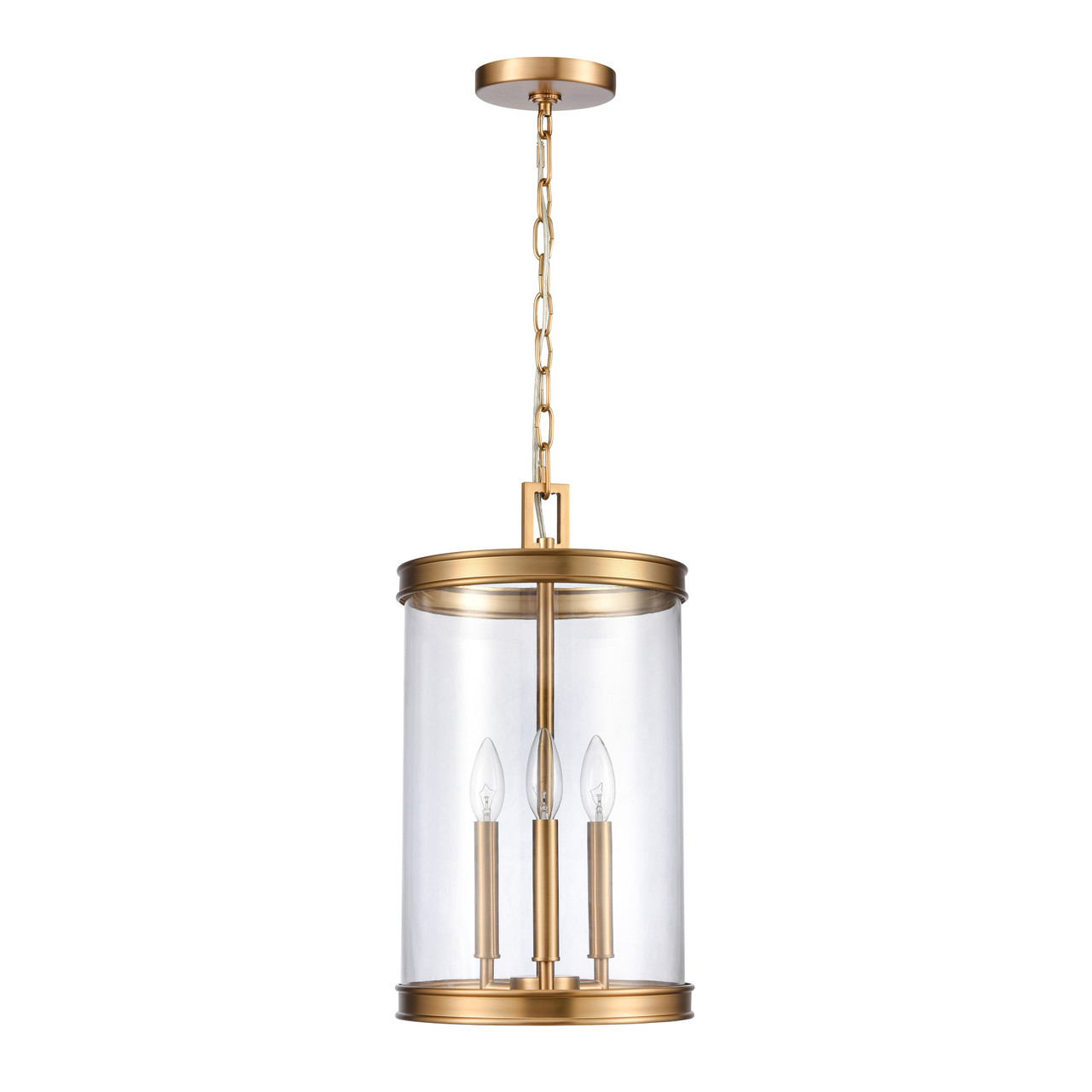 ELK HOME 69755/3 Mendoza 10.25'' Wide 3-Light Pendant - Brushed Gold