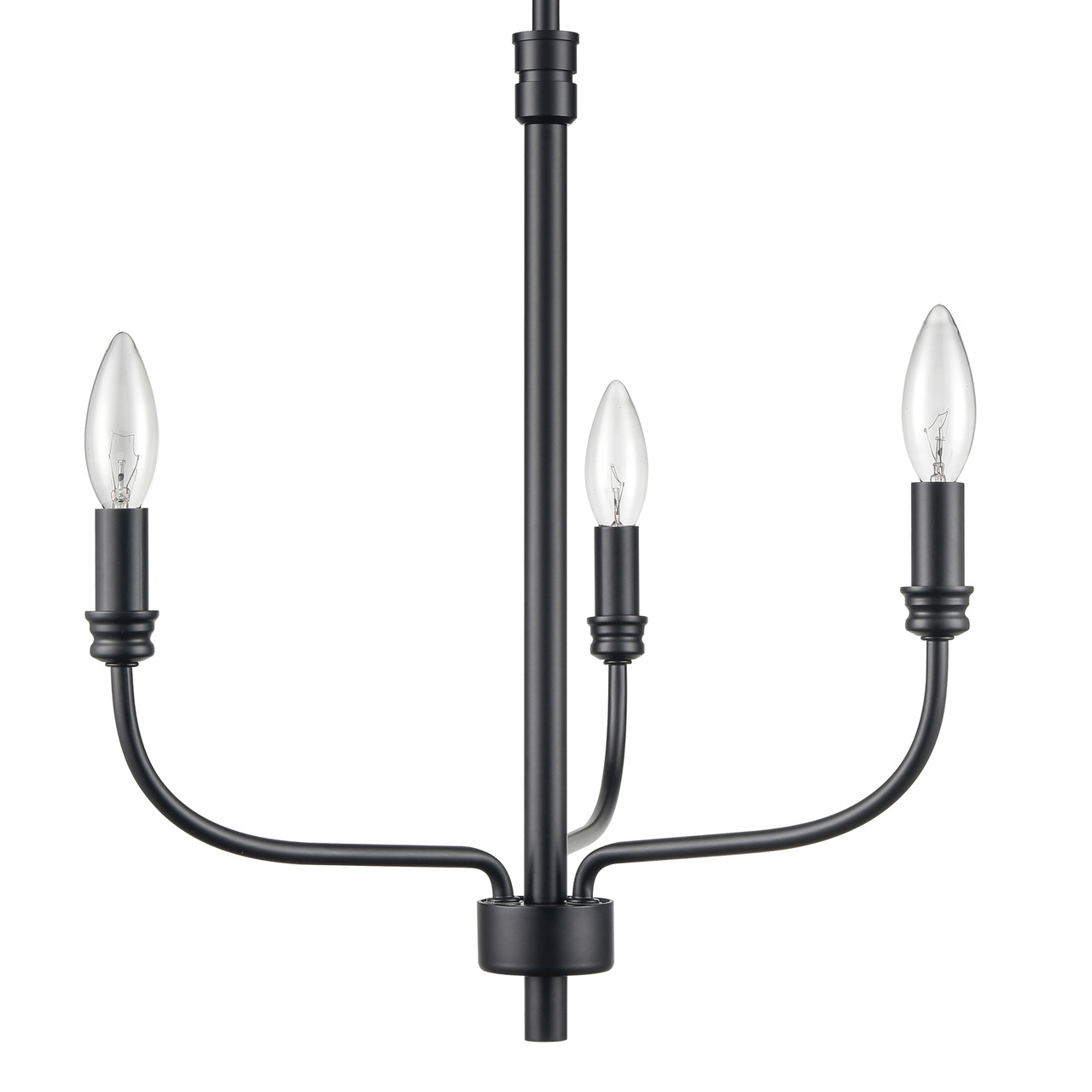 ELK HOME 81515/3 Newland 17'' Wide 3-Light Chandelier - Matte Black