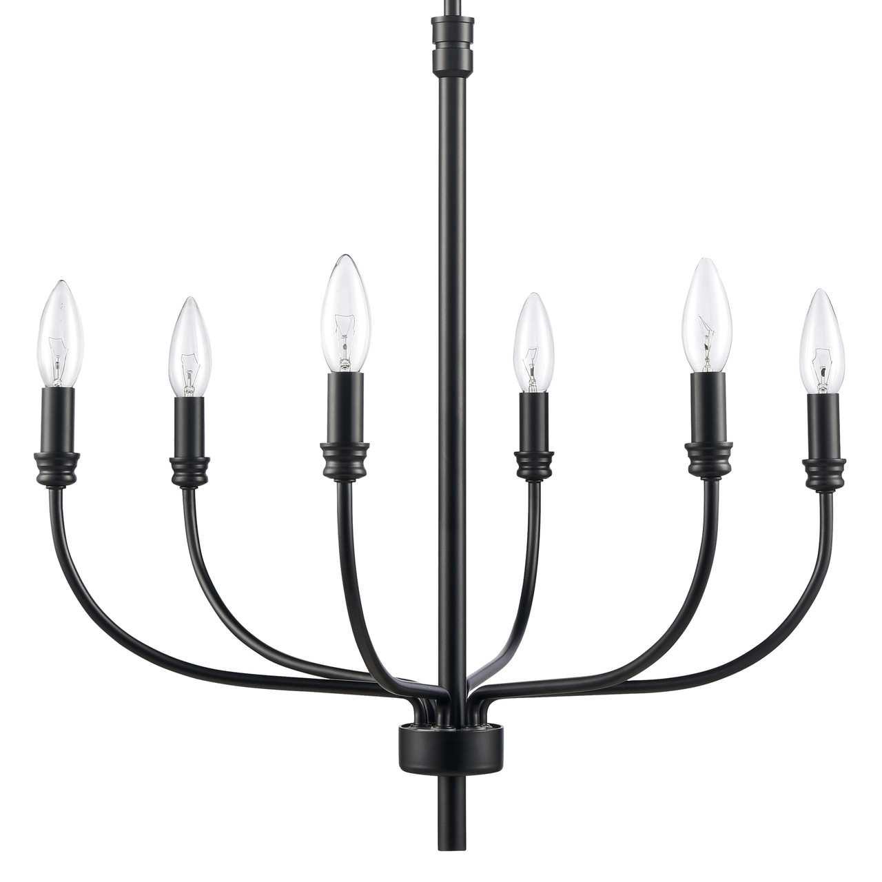 ELK HOME 81516/6 Newland 21'' Wide 6-Light Chandelier - Matte Black