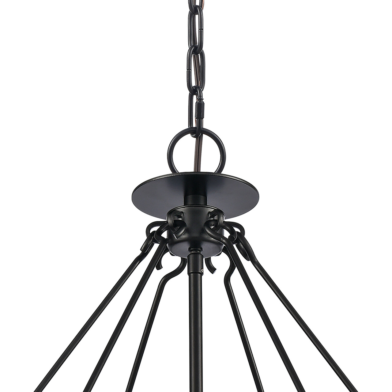 ELK HOME 82078/6 Solace 24'' Wide 6-Light Pendant - Matte Black