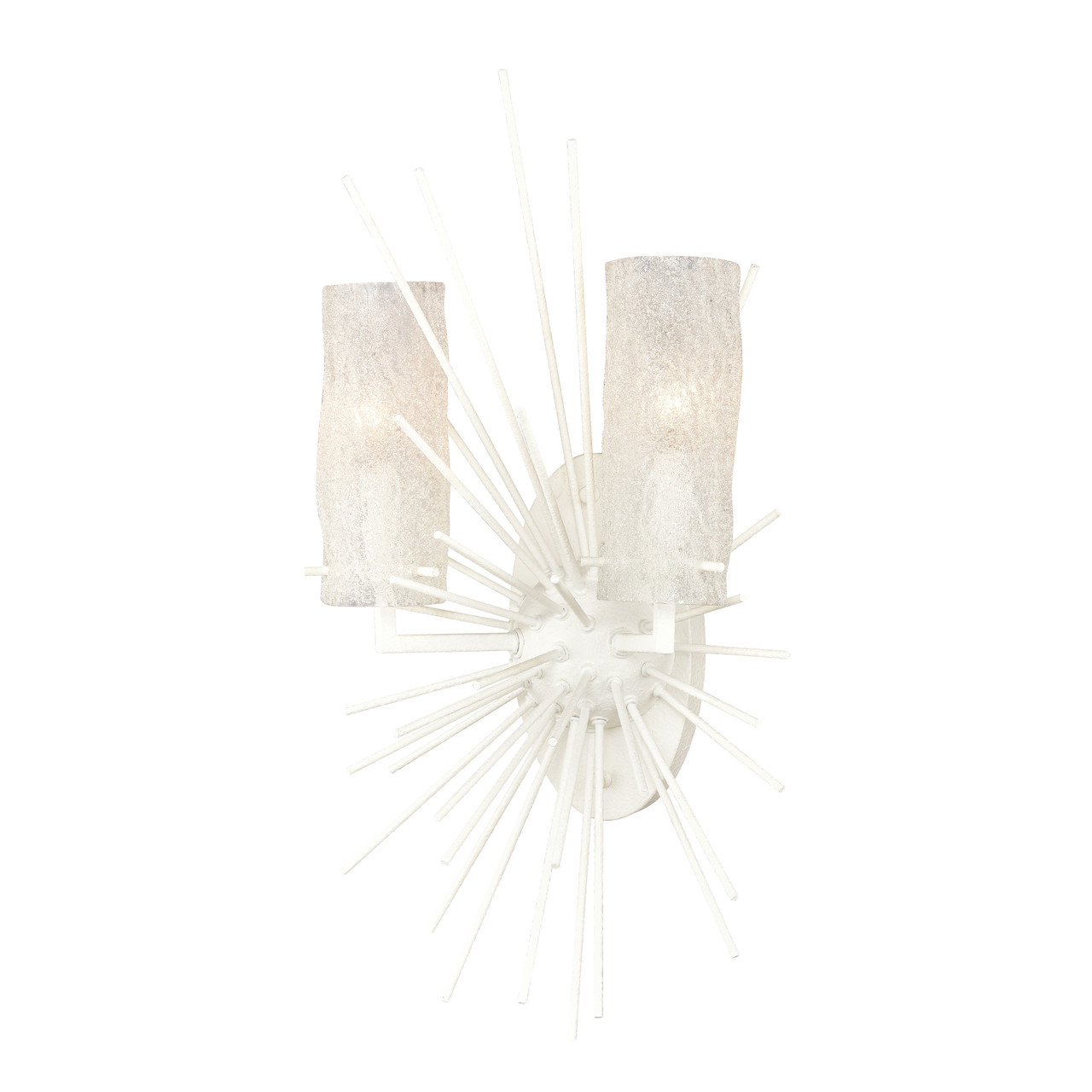 ELK HOME 82081/2 Sea Urchin 21'' High 2-Light Sconce - White Coral