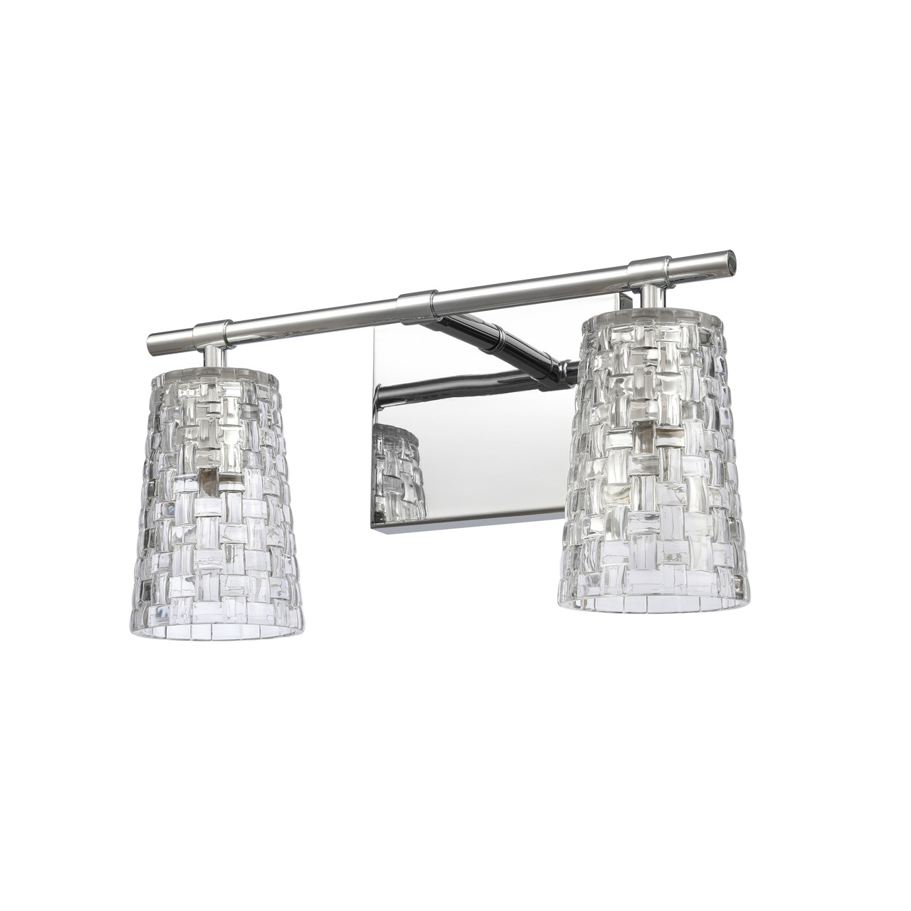 ELK HOME 82181/2 Lightweave 15'' Wide 2-Light Vanity Light - Polished Nickel