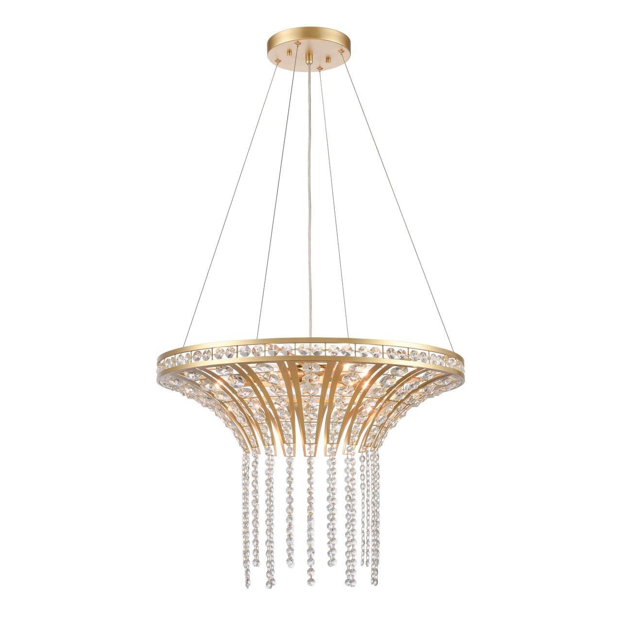 ELK HOME 82228/6 Fantania 24'' Wide 6-Light Chandelier - Champagne Gold