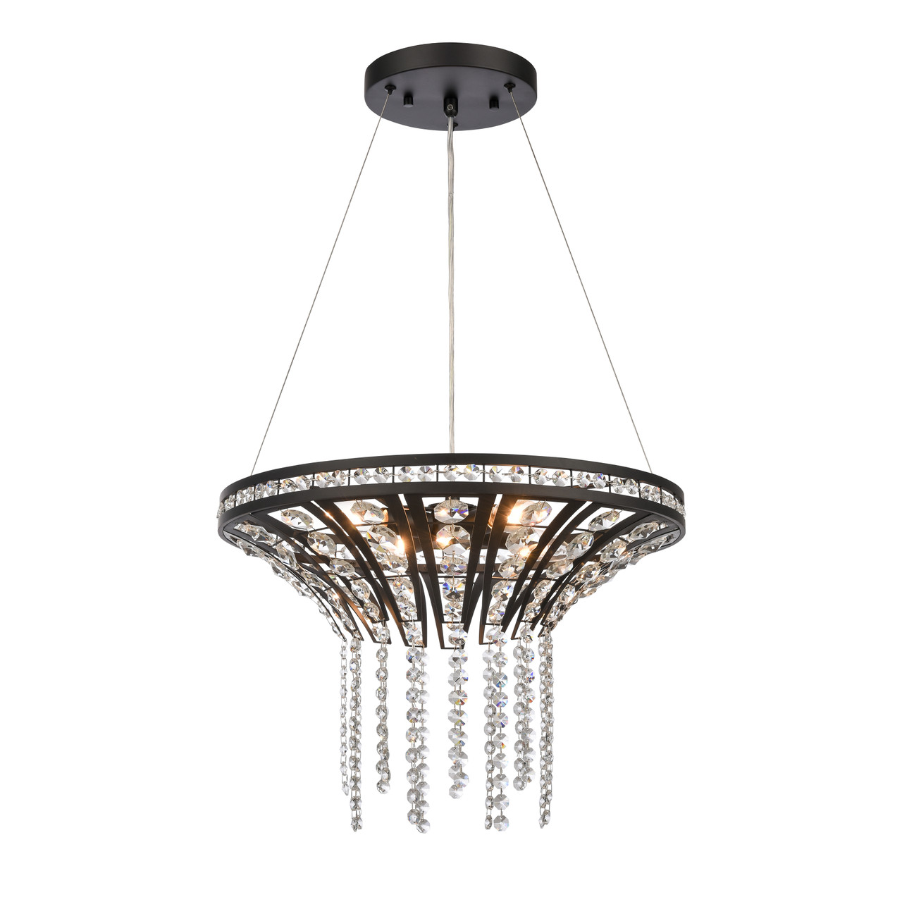 ELK HOME 82237/4 Fantania 18'' Wide 4-Light Chandelier - Matte Black