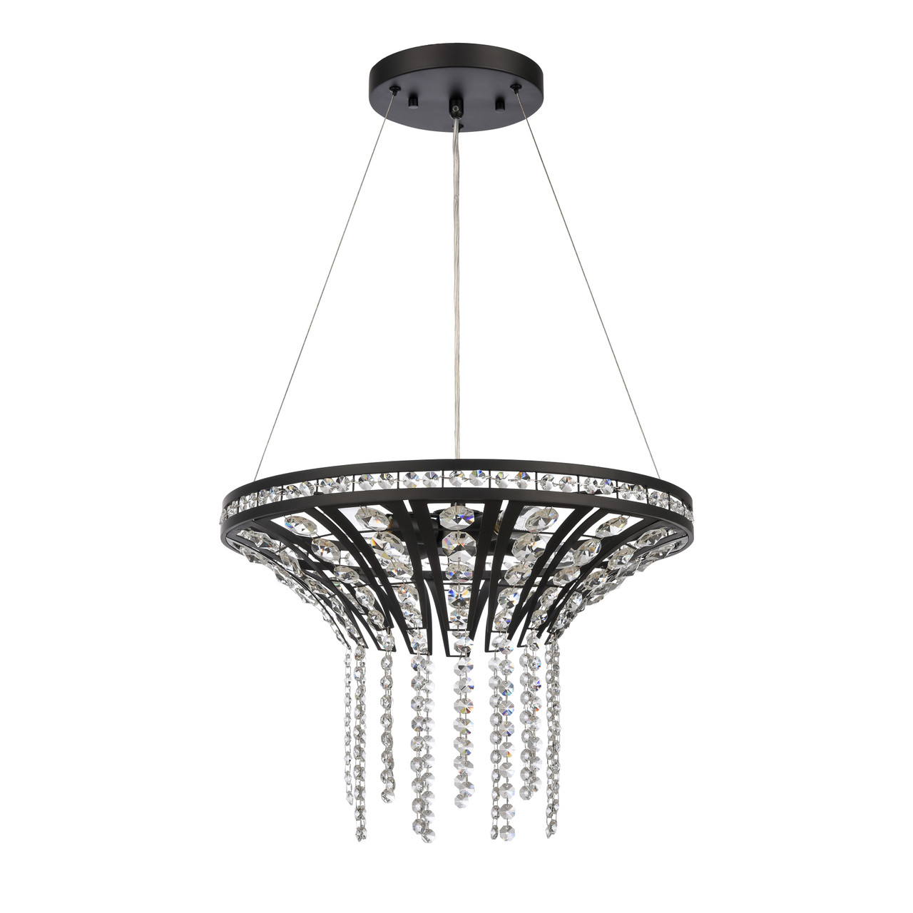 ELK HOME 82237/4 Fantania 18'' Wide 4-Light Chandelier - Matte Black