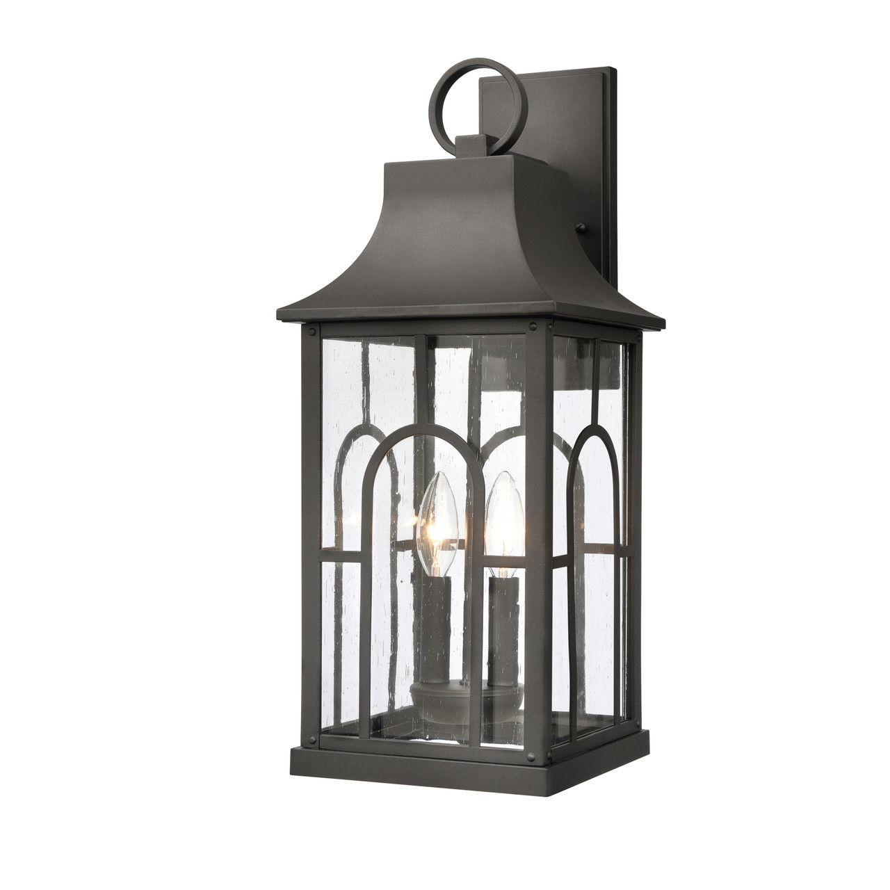 ELK HOME 89601/2 Triumph 21'' High 2-Light Outdoor Sconce - Textured Black