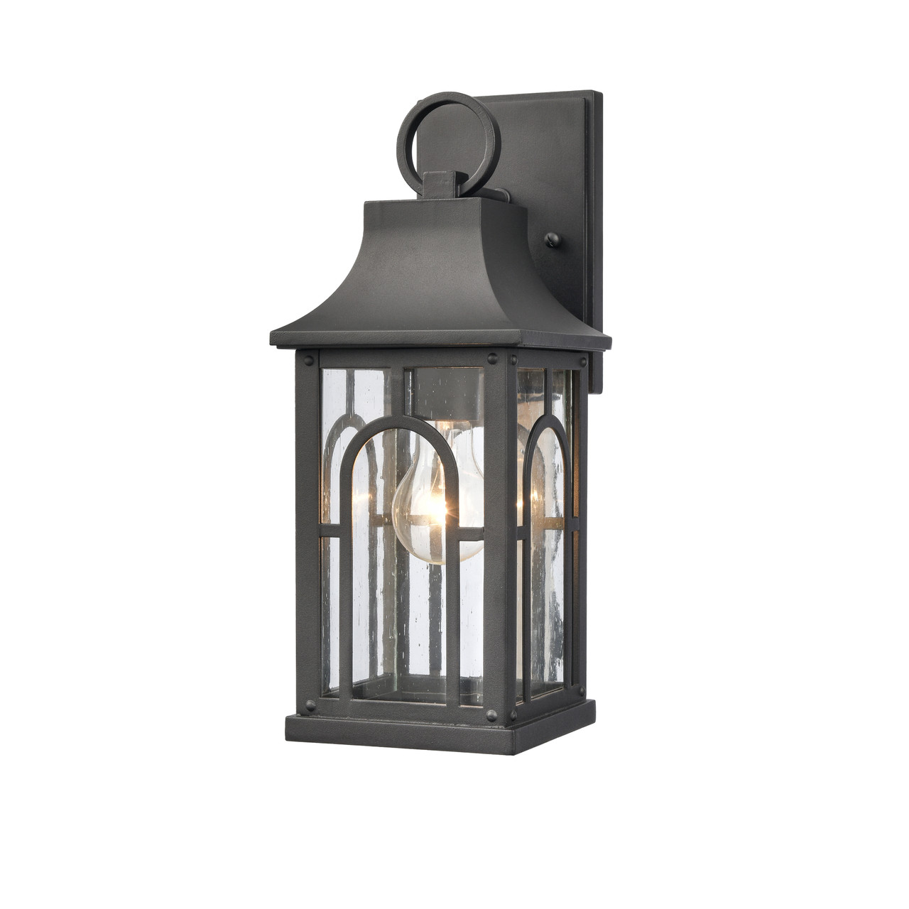 ELK HOME 89602/1 Triumph 14.5'' High 1-Light Outdoor Sconce - Textured Black