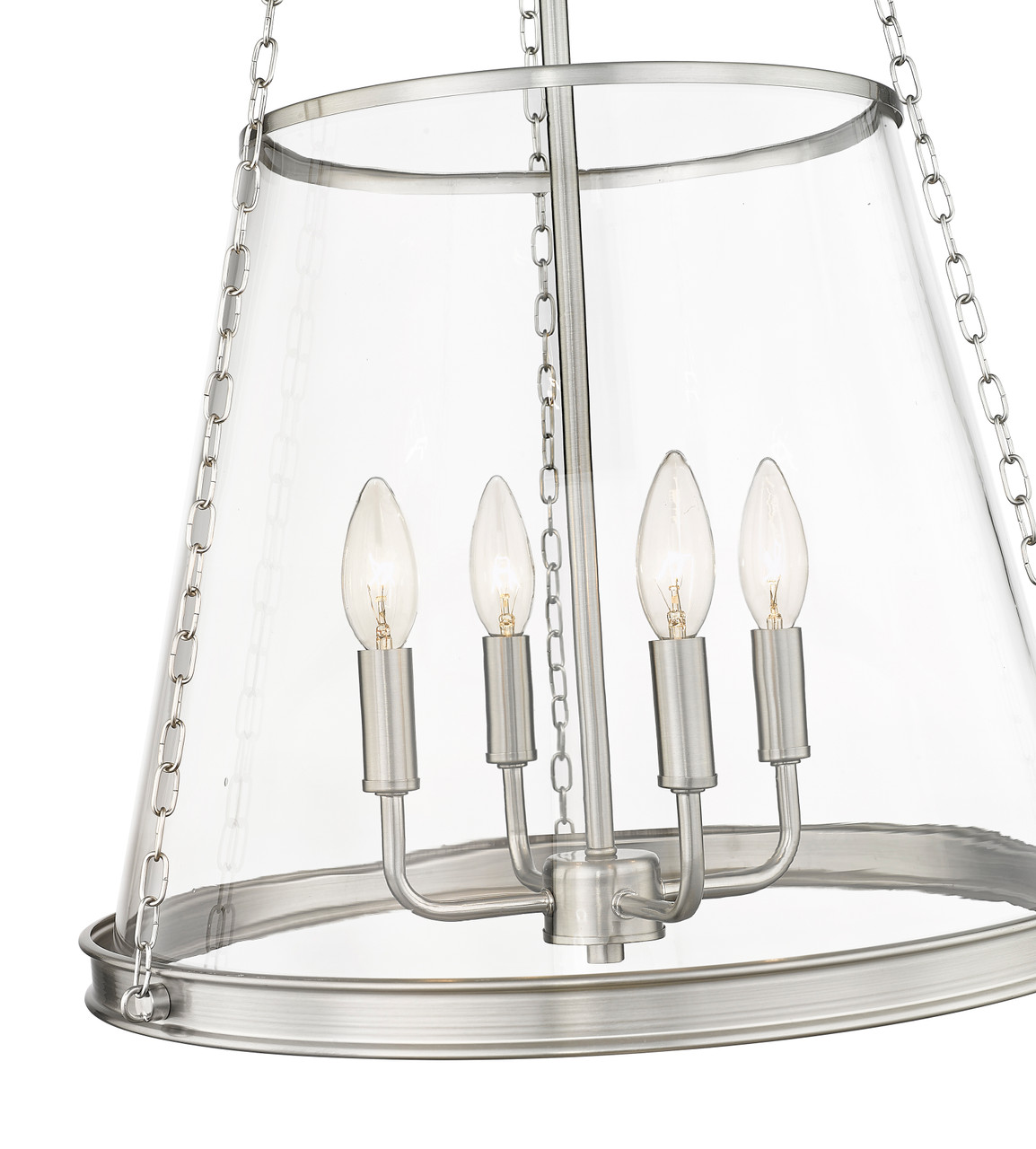 Z-LITE 341P18-BN 4 Light Pendant, Brushed Nickel