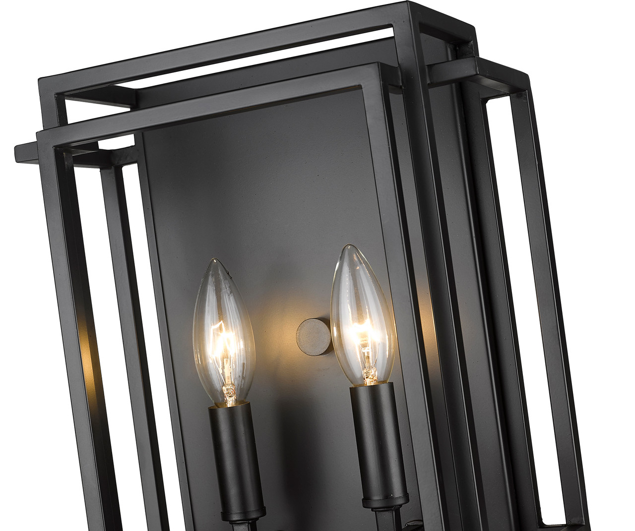 Z-LITE 454-2S-MB 2 Light Wall Sconce, Matte Black