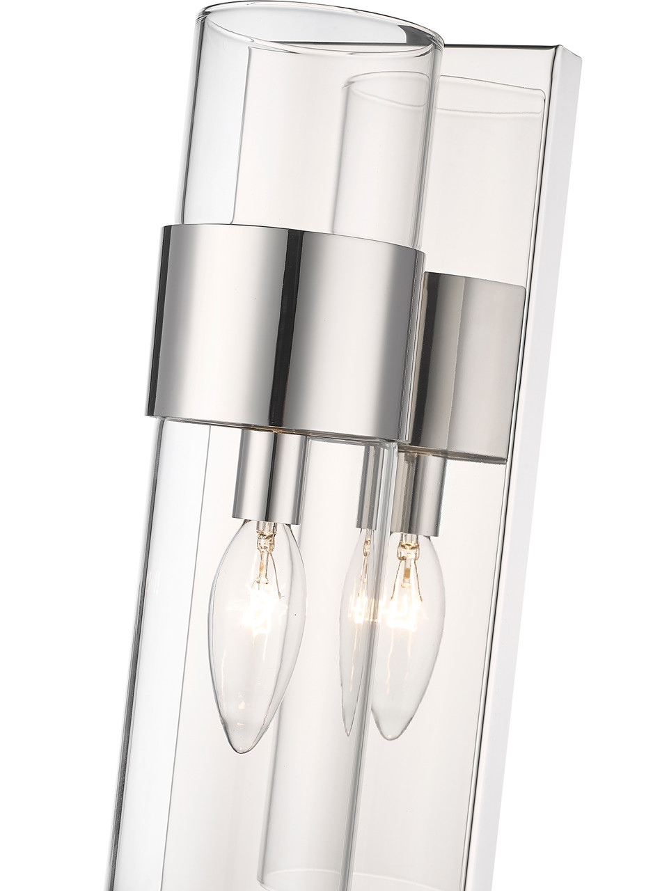 Z-LITE 343-1S-PN 1 Light Wall Sconce, Polished Nickel