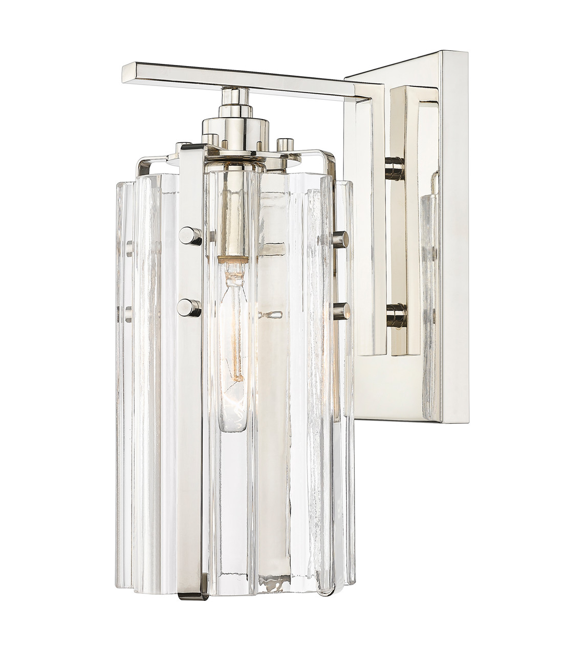 Z-LITE 3036-1S-PN 1 Light Wall Sconce, Polished Nickel