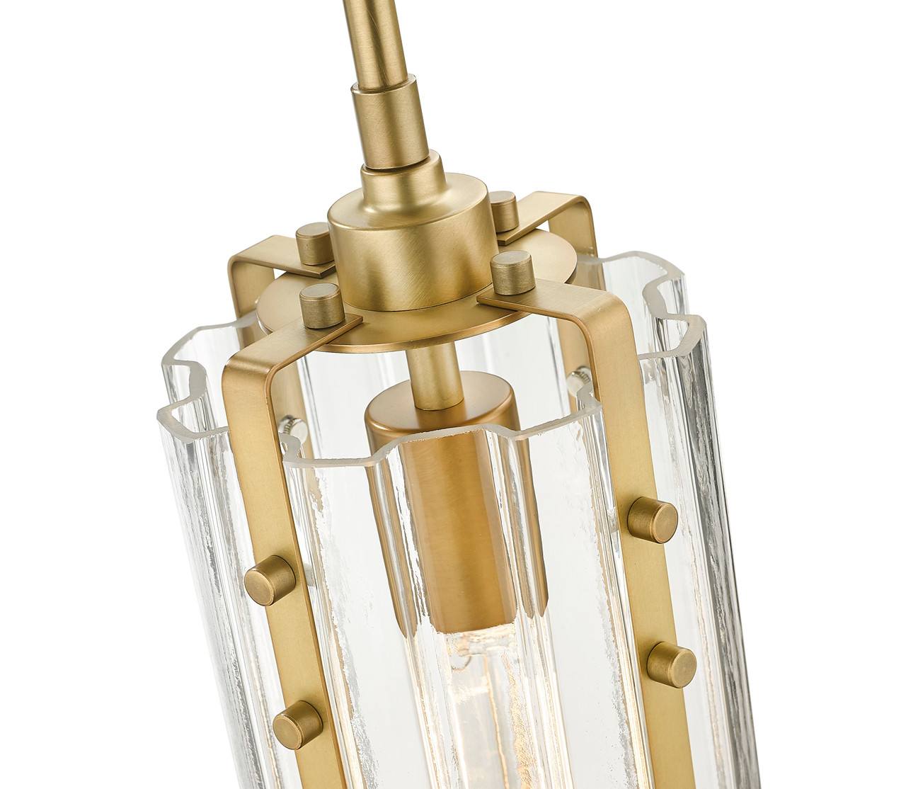 Z-LITE 3036MP-RB 1 Light Mini Pendant, Rubbed Brass