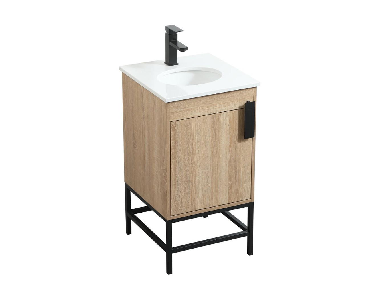Elegant Decor VF48818MW 18 inch single bathroom vanity in mango wood