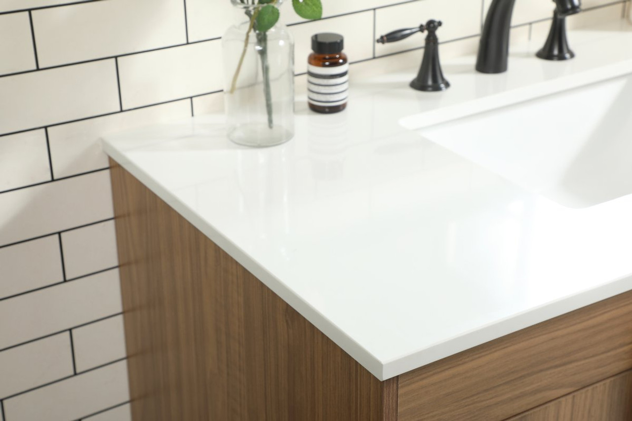 Elegant Decor VF48842WB 42 inch single bathroom vanity in walnut brown Elegant Decor VF48842WB 42 inch single bathroom vanity in walnut brown