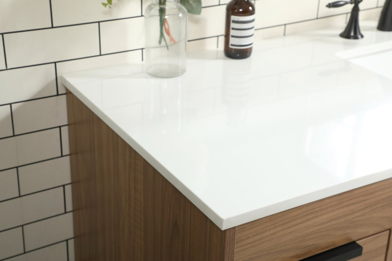 Elegant Decor VF48860WB 60 inch single bathroom vanity in walnut brown Elegant Decor VF48860WB 60 inch single bathroom vanity in walnut brown