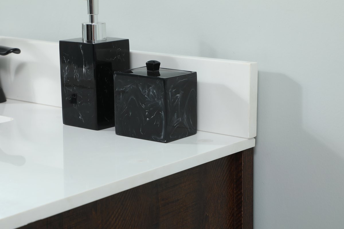 Elegant Decor VF90232EX-BS 32 inch single bathroom vanity in expresso with backsplash