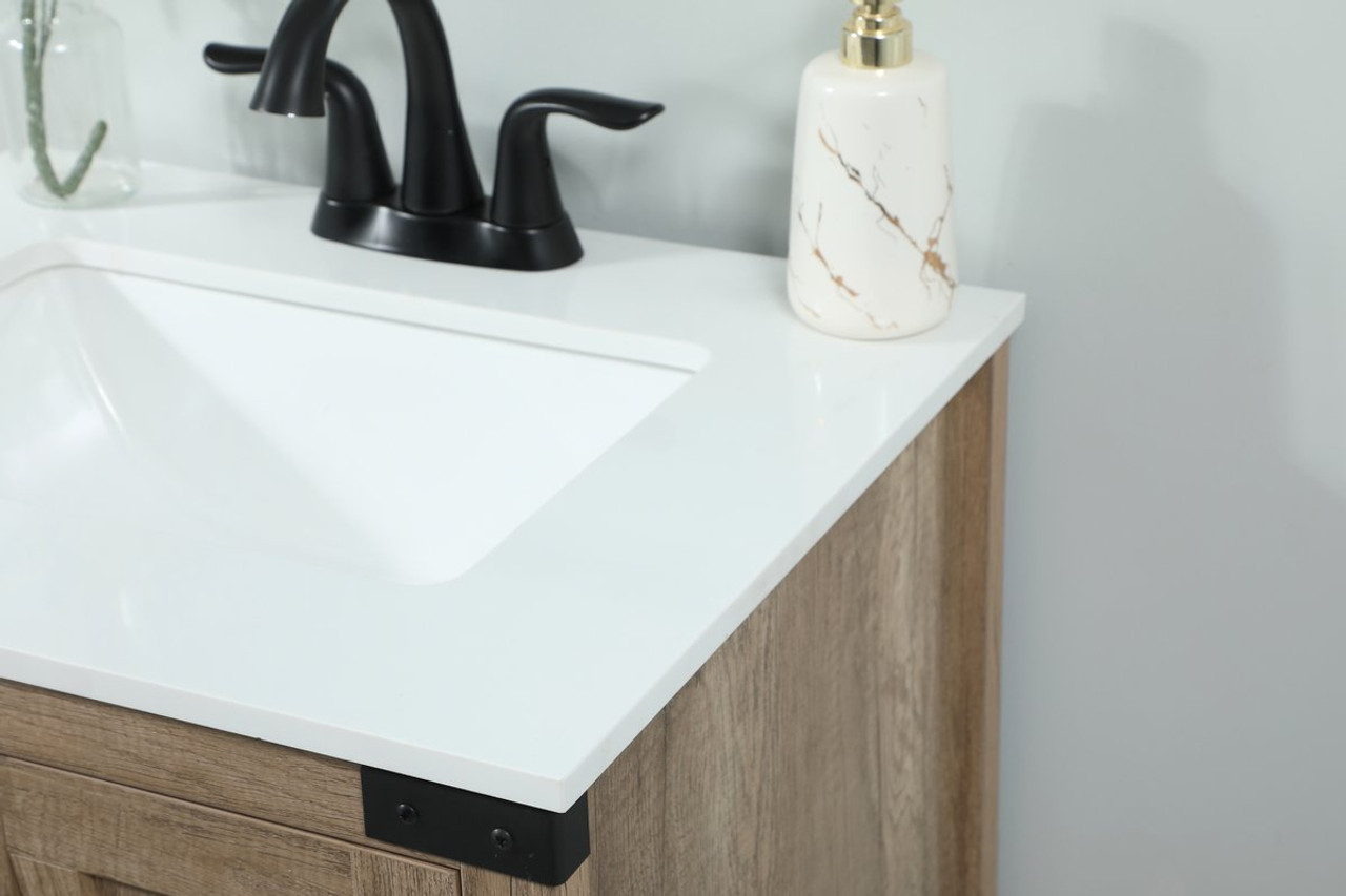 Elegant Decor VF90224NT 24 inch single bathroom vanity in natural oak Elegant Decor VF90224NT 24 inch single bathroom vanity in natural oak