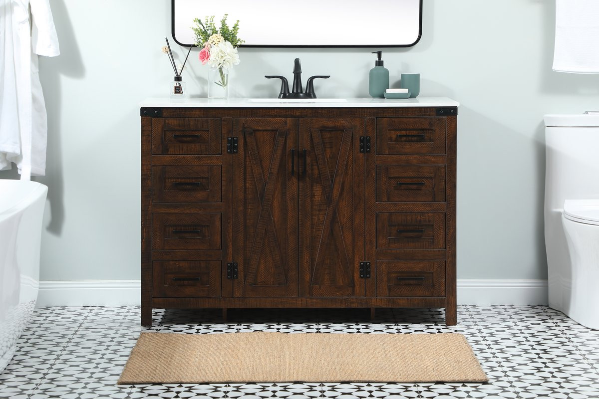 Elegant Decor VF90248EX 48 inch single bathroom vanity in expresso