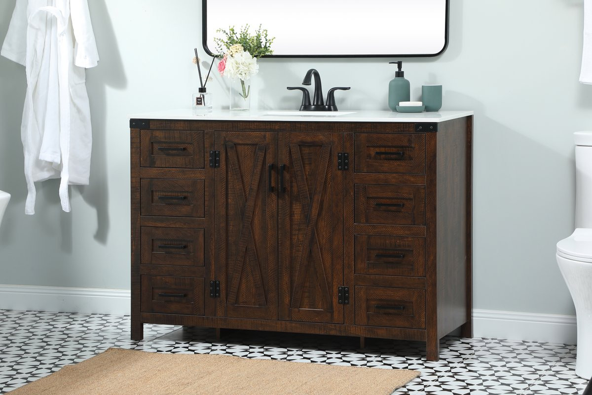 Elegant Decor VF90248EX 48 inch single bathroom vanity in expresso