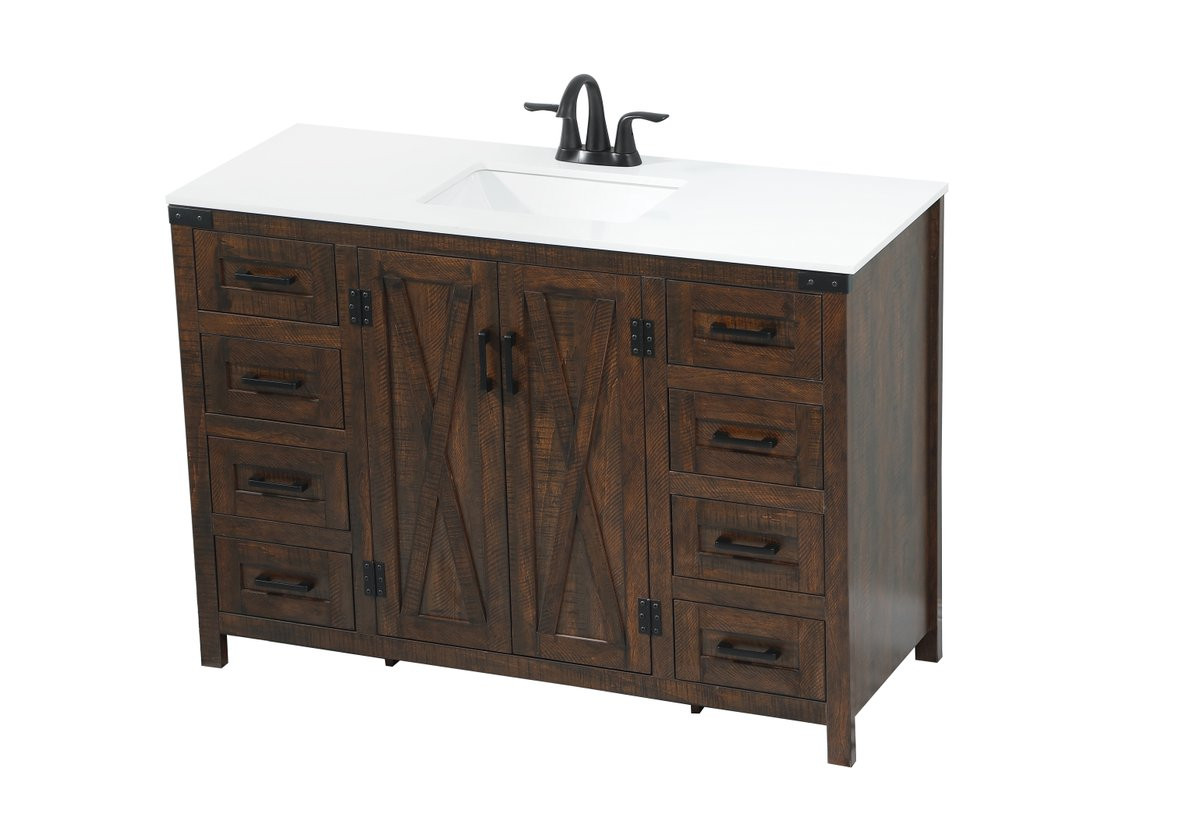 Elegant Decor VF90248EX 48 inch single bathroom vanity in expresso